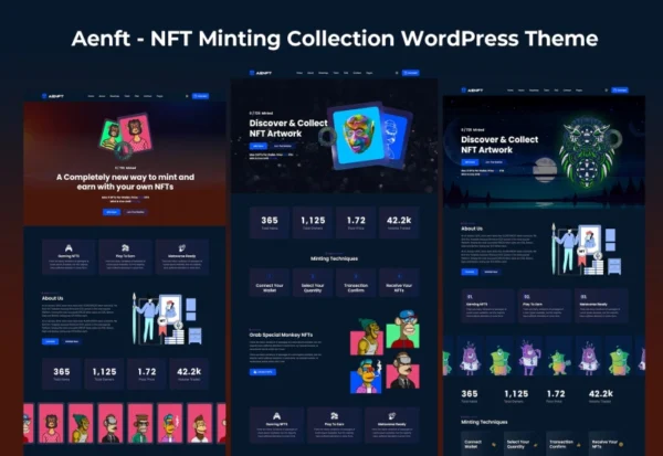 aenft-nft-minting-collection-wordpress-theme