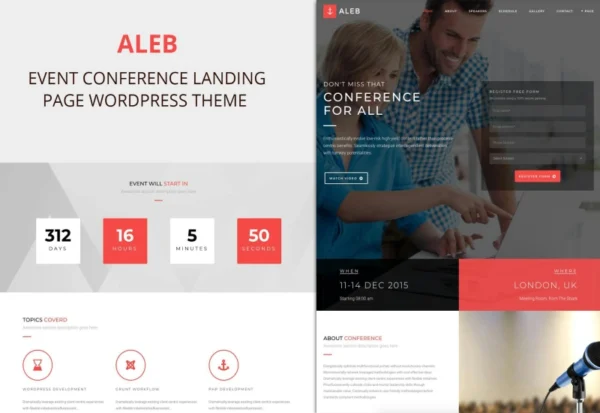 aleb-event-conference-onepage-wordpress-theme