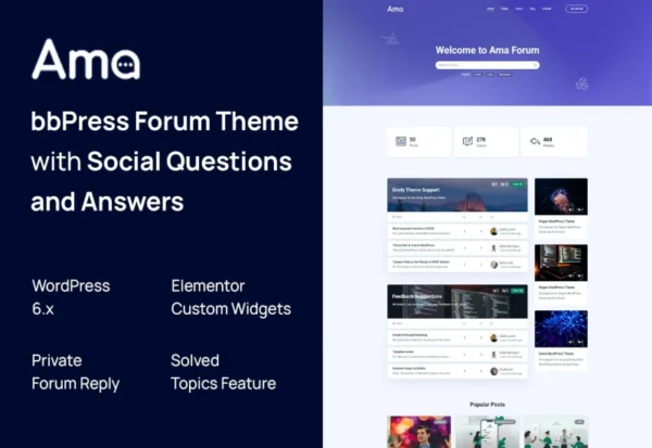 ama-bbpress-forum-wordpress-theme