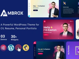 ambrox-personal-portfolio-resume-theme