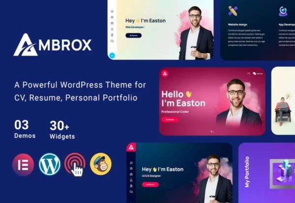 ambrox-personal-portfolio-resume-theme