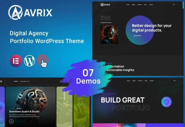 avrix-digital-agency-portfolio-wordpress