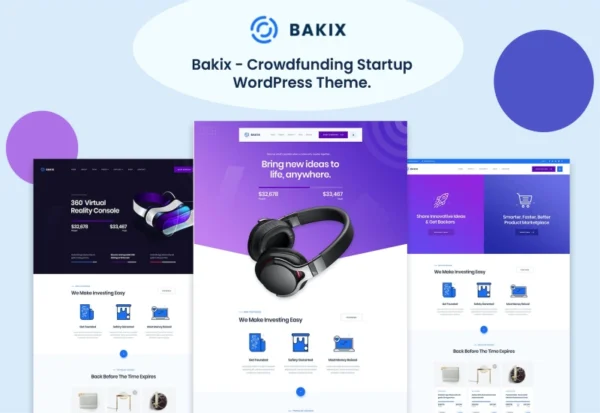 bakix-crowdfunding-fundraising-wordpress-theme