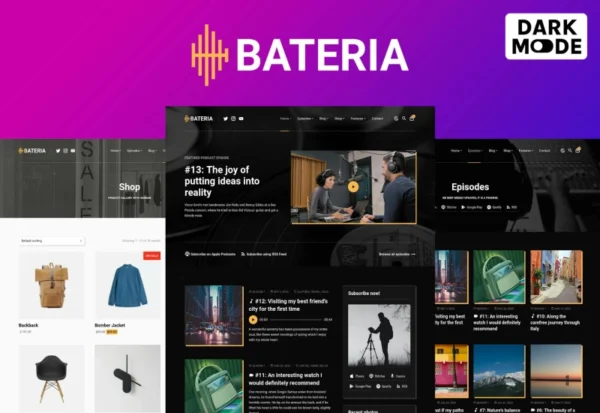 bateria-podcast-html-site-template