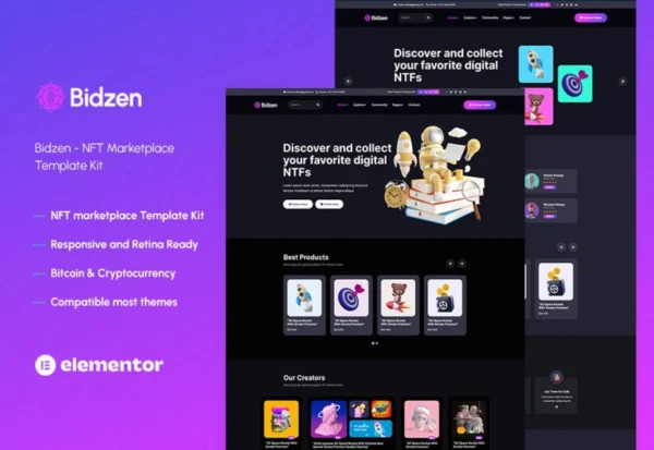 bidzen-nft-marketplace-react-template