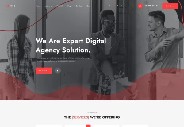 bixos-business-digital-agency-wordpress-theme