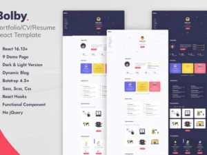 bolby-react-personal-portfolio-cv-resume-template