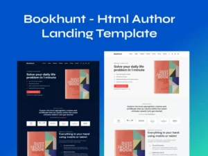 bookhunt-author-e-book-landing-template-2