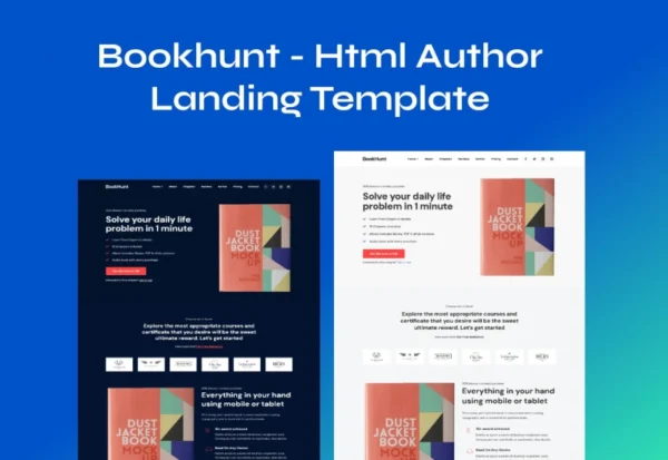 bookhunt-author-e-book-landing-template-2