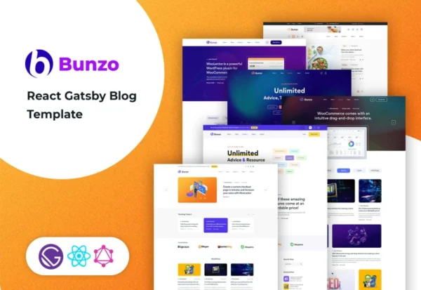 bunzo-react-gatsby-blog-template