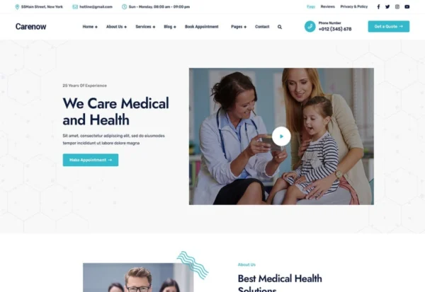 carenow-medical-dentist-wordpress-theme