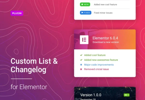 changelog-custom-list-for-elementor