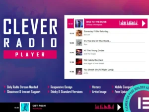 clever-html5-radio-player-history-elementor