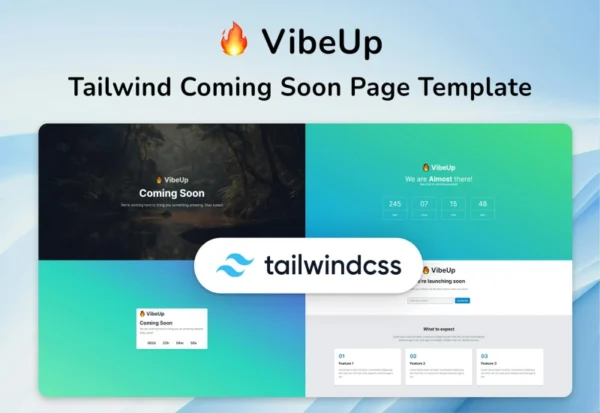 coming-soon-html-tailwind-template-vibeup