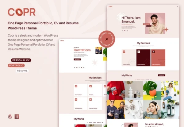 copr-one-page-wordpress-theme