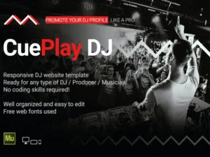 cueplay-personal-dj-music-website-template