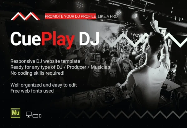 cueplay-personal-dj-music-website-template