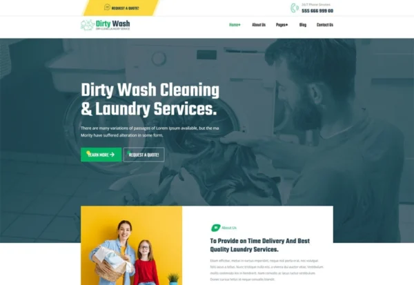 dirtywash-laundry-service-wordpress-theme