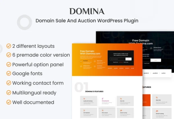 domina-domain-for-sale-auction-plugin