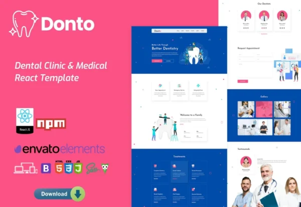 donto-dental-clinic-medical-react-template