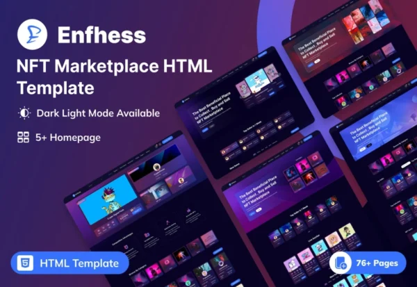 enfhess-nft-marketplace-html-template