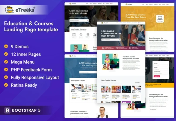 etreeks-online-courses-education-landing-pages