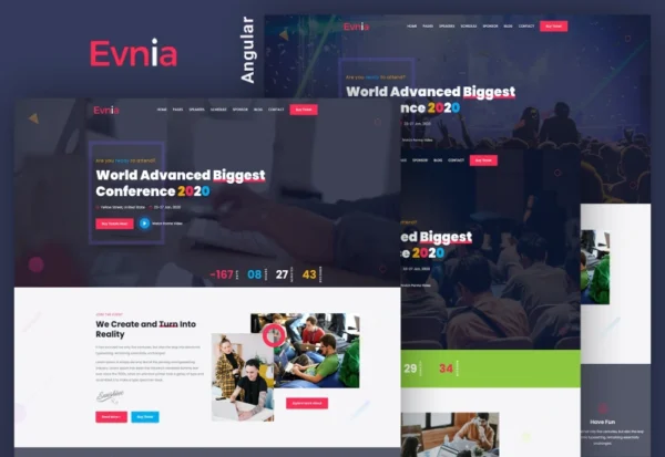 evnia-react-event-conference-meetup-template-2