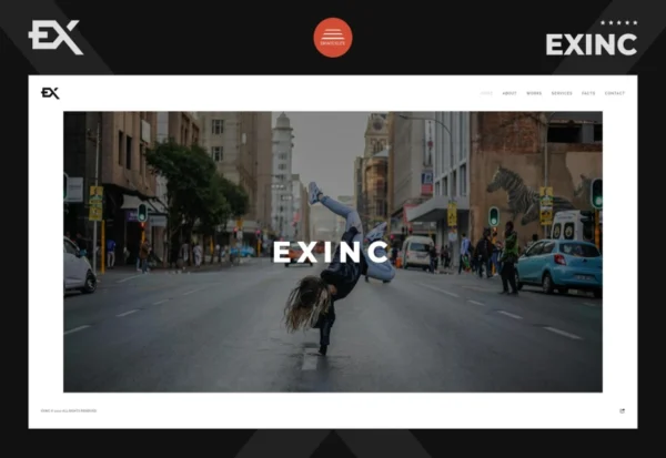 exinc-creative-personal-portfolio-template