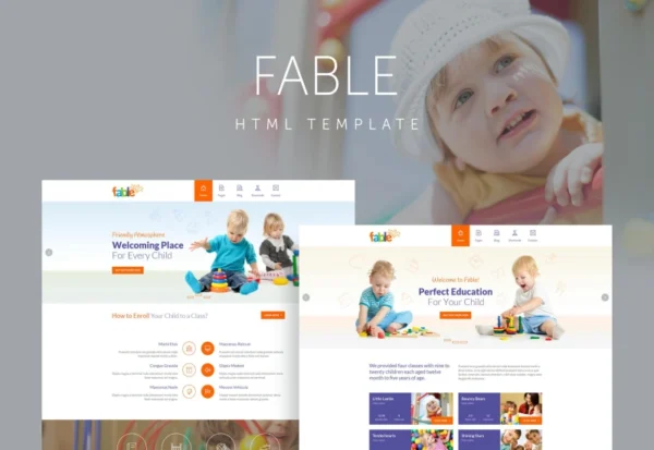 fable-children-kindergarten-template