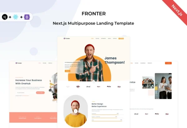 fronter-next-js-multipurpose-landing-template