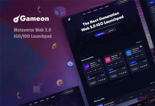 gameon-metaverse-igo-launchpad-html-template-2