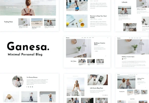 ganesa-minimal-wordpress-personal-blog-theme