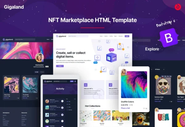 gigaland-nft-marketplace-html-template