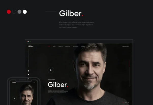 gilber-personal-cv-resume-wordpress-theme