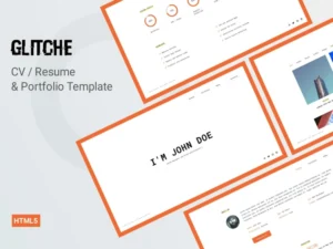 glitche-cv-resume-template