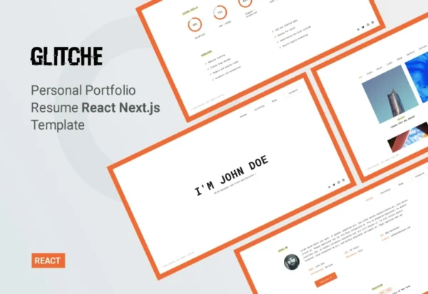 glitche-personal-portfolio-react-template