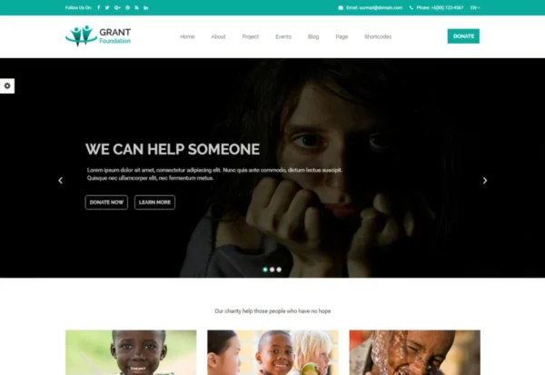 grant-foundation-nonprofit-charity-template