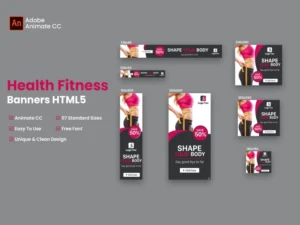 health-fitness-html-banner-ads-animate-cc-2