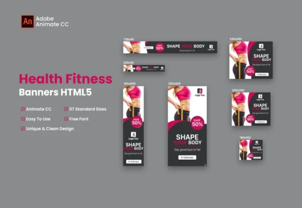 health-fitness-html-banner-ads-animate-cc-2