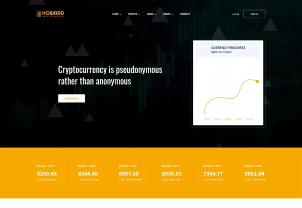 howard-react-js-crypto-currency-template