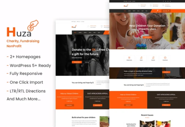 huza-charity-fundraising-wordpress-theme