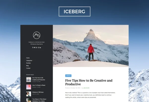 iceberg-clean-modern-wordpress-blog-theme