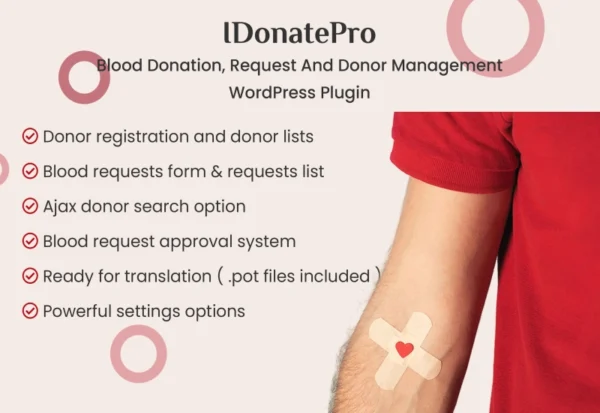 idonatepro-blood-donation-management-plugin