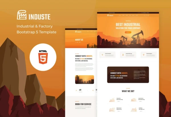 induste-industrial-factory-bootstrap-template