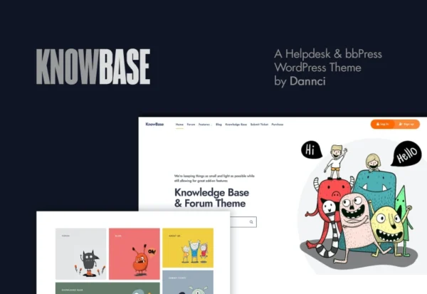 knowbase-a-helpdesk-bbpress-wordpress-theme