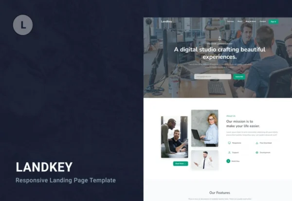 landkey-a-responsive-creative-landing-template