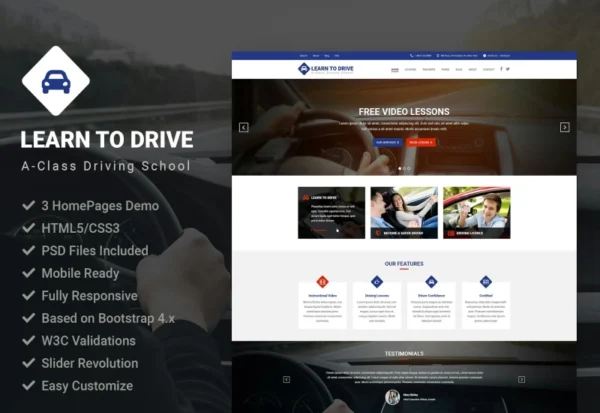 learntodrive-driving-school-lessons-template