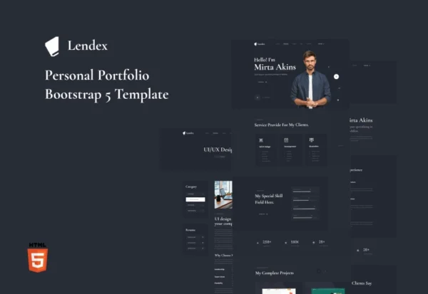 lendex-personal-portfolio-bootstrap-5-template