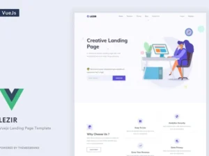 lezir-vuejs-landing-page-template