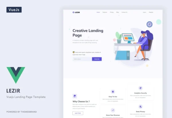 lezir-vuejs-landing-page-template